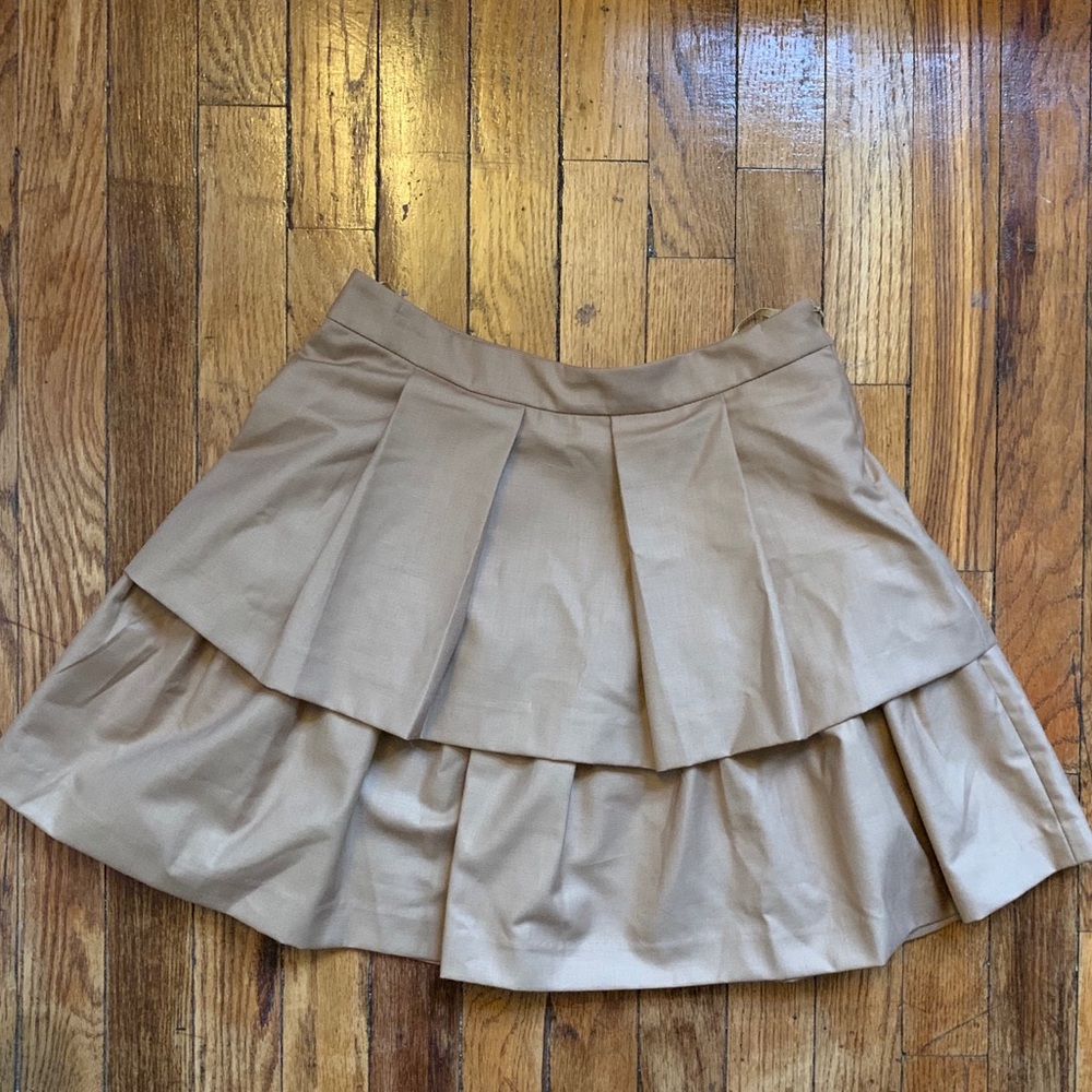 Ark & Co | beige pleated skirt